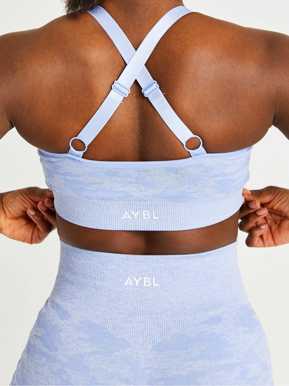 AYBL Evolve Camo Blue Sports Bra